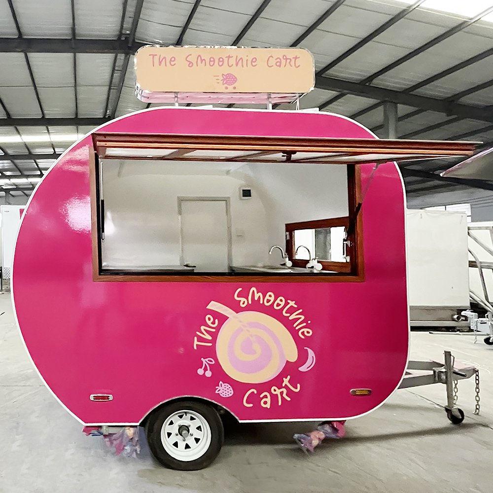 2.8M Vintage Food Caravan Trailer Pizza Food Truck Mobile Restaurant for Sale in Australia