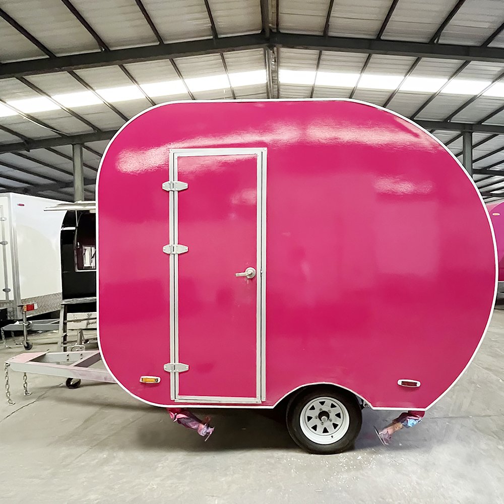 2.8M Vintage Food Caravan Trailer Pizza Food Truck Mobile Restaurant for Sale in Australia