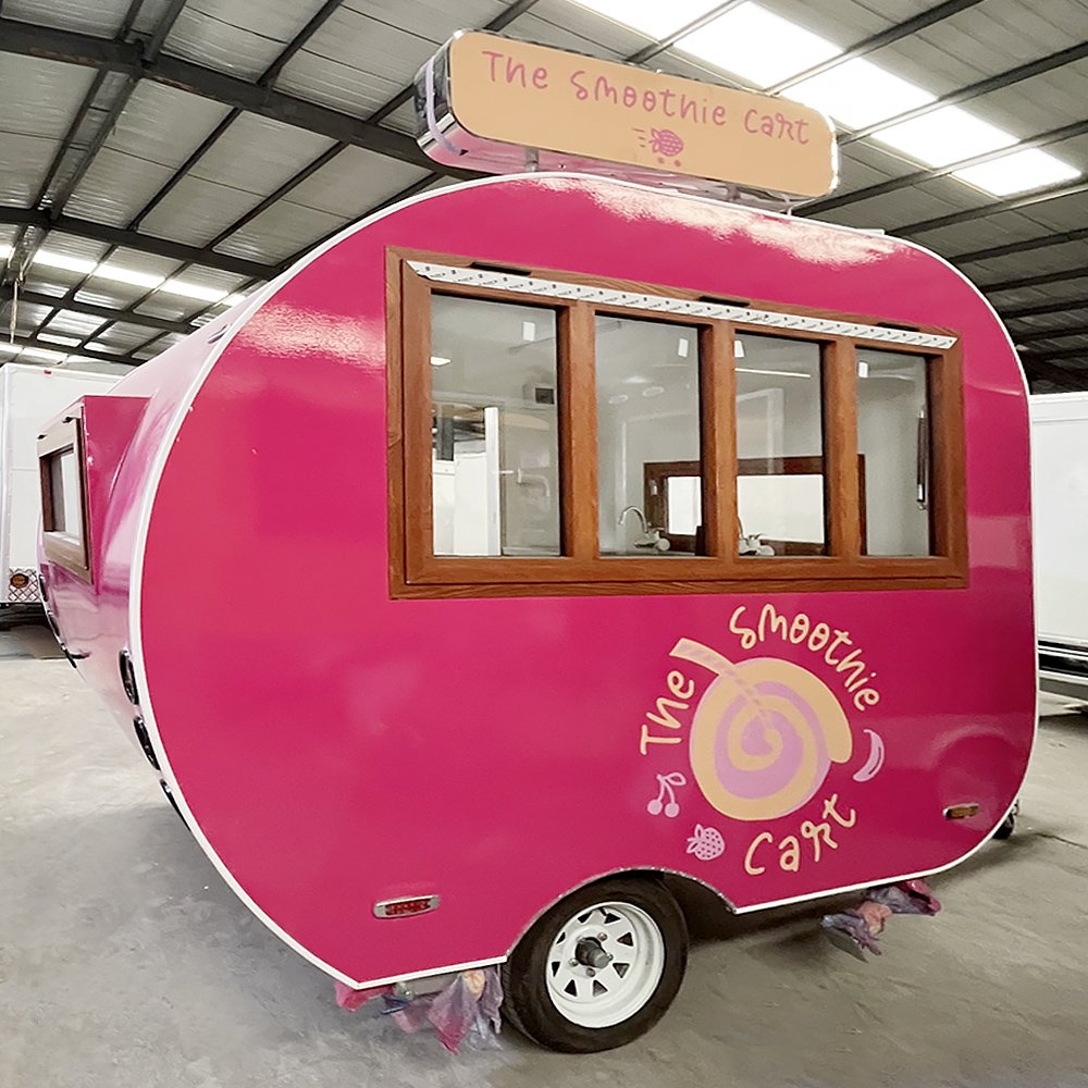 2.8M Vintage Food Caravan Trailer Pizza Food Truck Mobile Restaurant for Sale in Australia