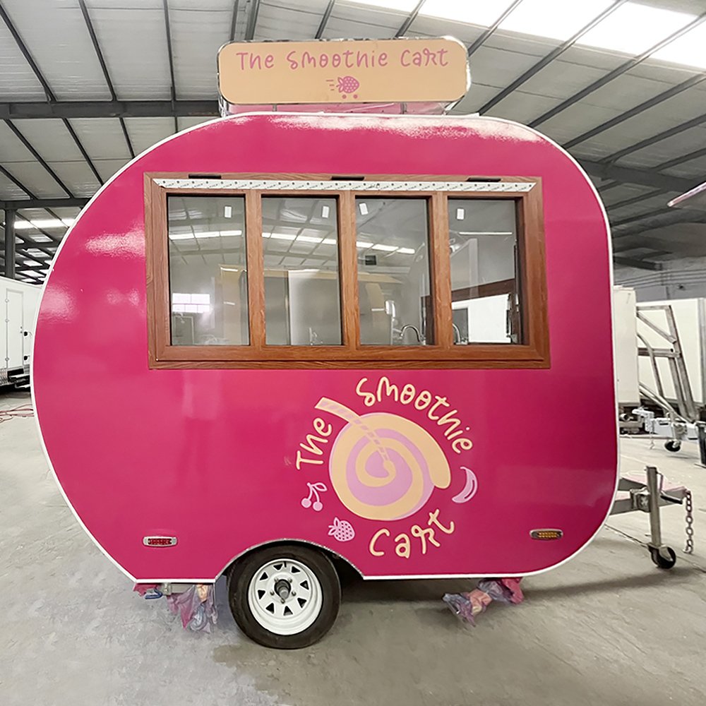2.8M Vintage Food Caravan Trailer Pizza Food Truck Mobile Restaurant for Sale in Australia
