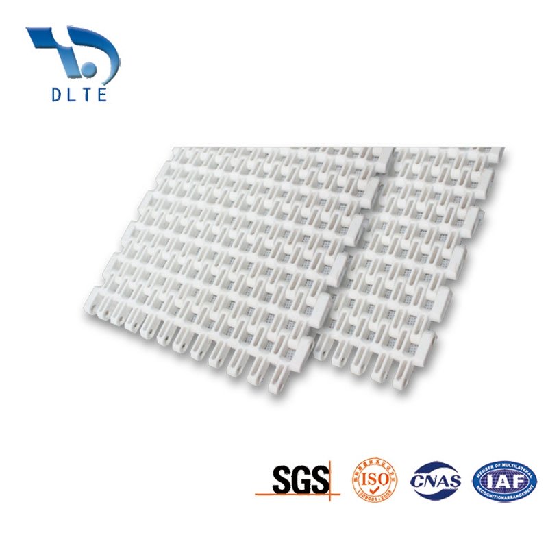 Modular Straight Belt 7300 Series Flat Grid with Baffles POM/PP/PE Direct from China Factory