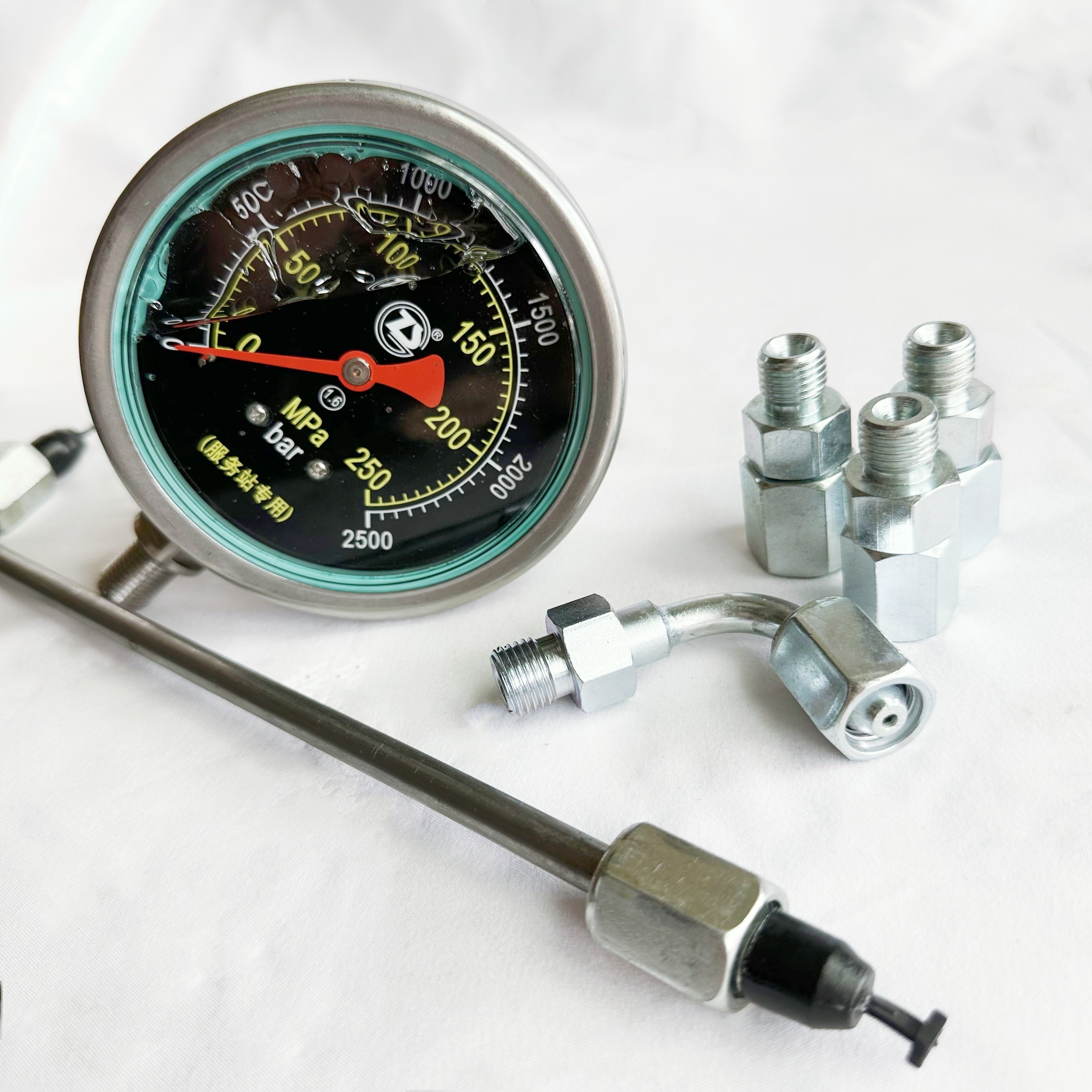 250Mpa Common Rail High-Pressure Pump Plunger Diesel Pressure Test Gauge Set