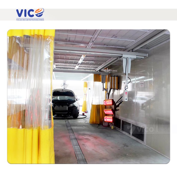 Vico Hot Selling Integrated Auto Sanding Platform with Grilles Standard Sanding Prep Station for Auto Repair Shops#VPS20