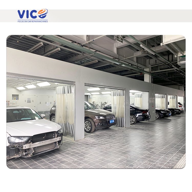 Vico Hot Selling Integrated Auto Sanding Platform with Grilles Standard Sanding Prep Station for Auto Repair Shops#VPS20