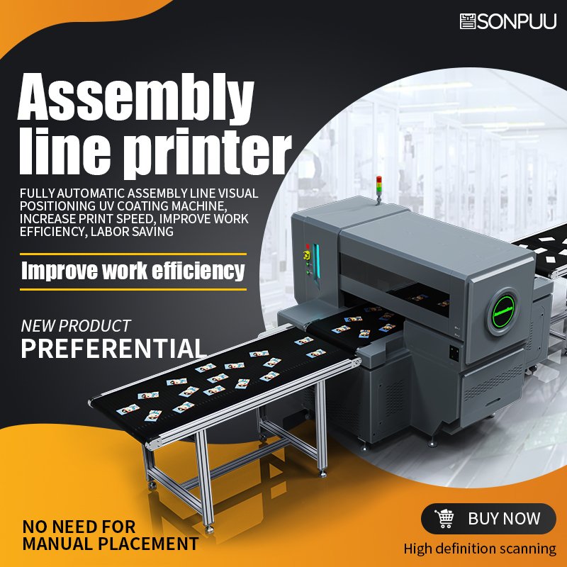 High Productivity Printing Machine With CCD Position System High Speed UV Printer High Resolution Auto Scann Inkjet Printers