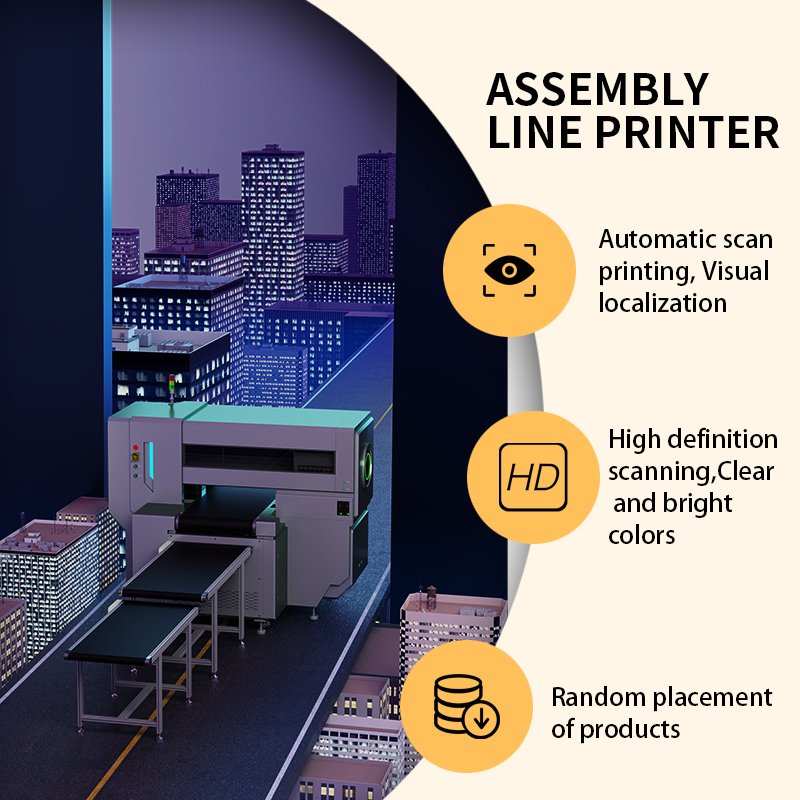 High Productivity Printing Machine With CCD Position System High Speed UV Printer High Resolution Auto Scann Inkjet Printers
