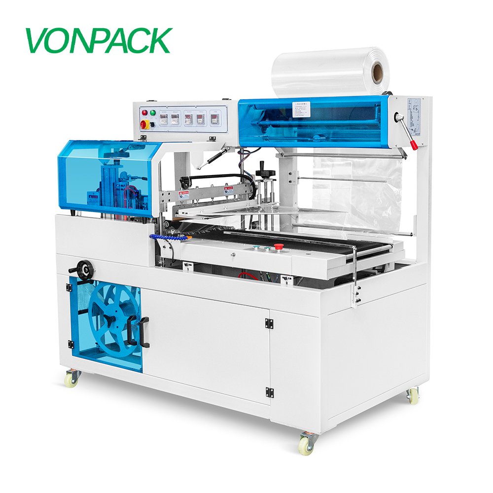 BF450 Fully Auto POF Film Side Sealer L Sealing Machine Assembling Palletizing Wrapping Thermal Shrinking