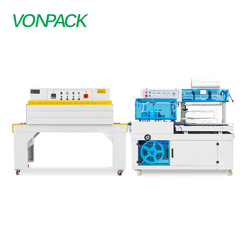 BF450 Fully Auto POF Film Side Sealer L Sealing Machine Assembling Palletizing Wrapping Thermal Shrinking