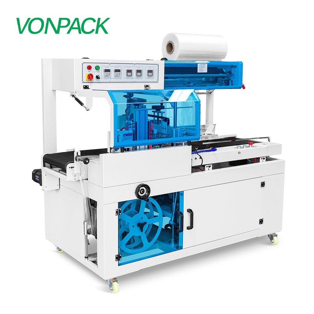 BF450 Fully Auto POF Film Side Sealer L Sealing Machine Assembling Palletizing Wrapping Thermal Shrinking