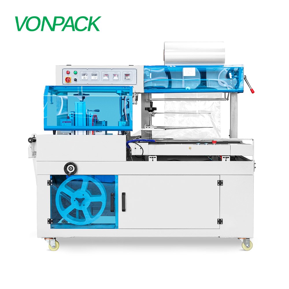 BF450 Fully Auto POF Film Side Sealer L Sealing Machine Assembling Palletizing Wrapping Thermal Shrinking