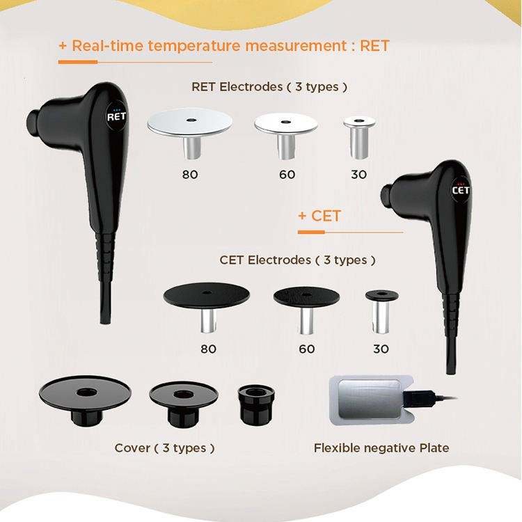 New Ret Cet Rf 448Khz Diatherapy Body Shape Machine Tecar Therapy Physiotherapy Pain Relief Bat-3S