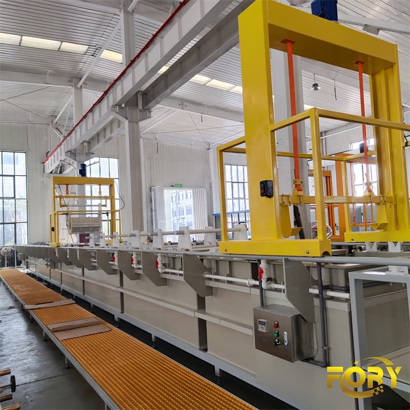 Zinc Plating Line for Metal Products Hot Dip Galvanizing Equipment Electroplating Machine
