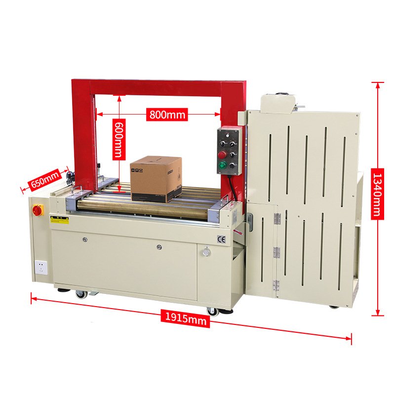 SJB High Speed Automatic Clothes Pipes Banding Strapping Machine With Plastic Band 9 -15 Mm for Sale