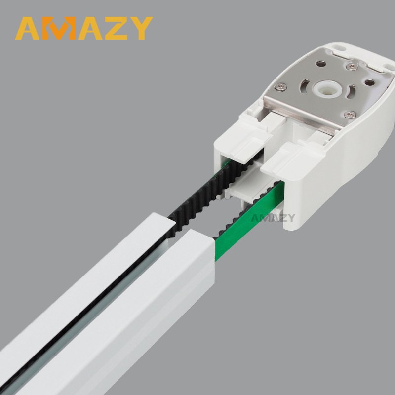Stock Available Modern Electric Curtain Track Conveyor Belt Silent Rubber Track Belt