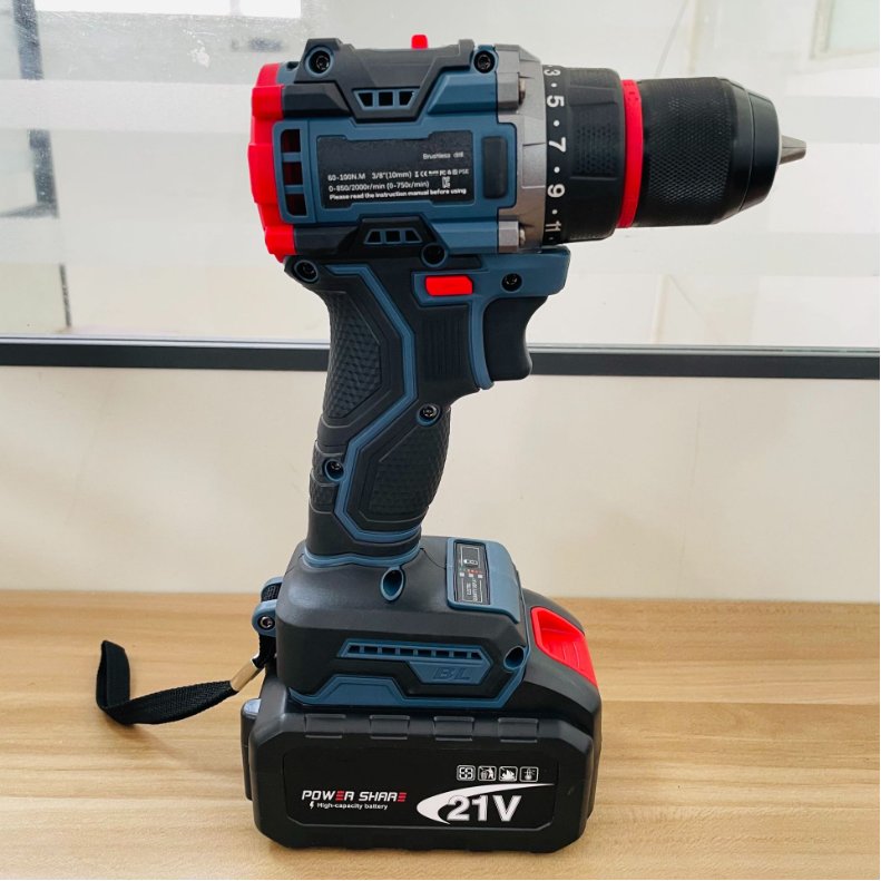 21v The Best Lithium Battery Cordless Electric Drill Power Drilling Machines Brushless Drill Tools Combo Set