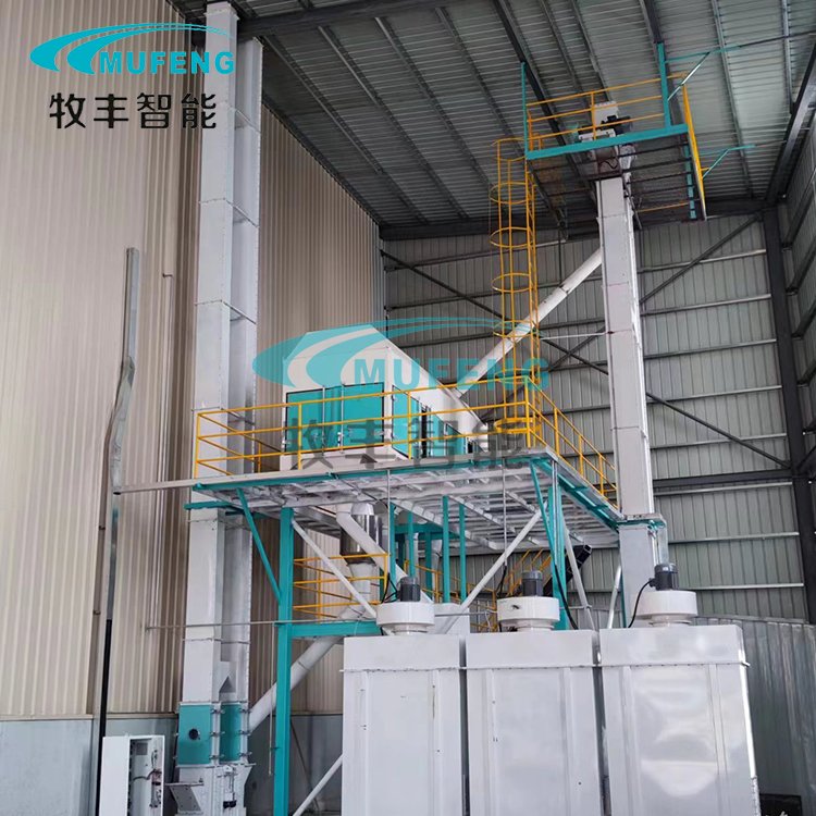 Indonesia Hot Sale 12 Ton 20Ton Poultry Mash Feed Plant Semi Auto Powder Feed Mill