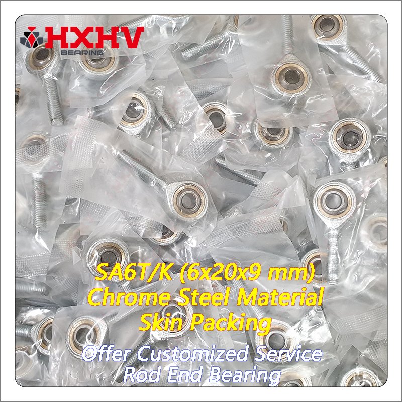 SA6T/K SA6T-K Chrome Steel 6x20x9 mm HXHV Rod End Bearing