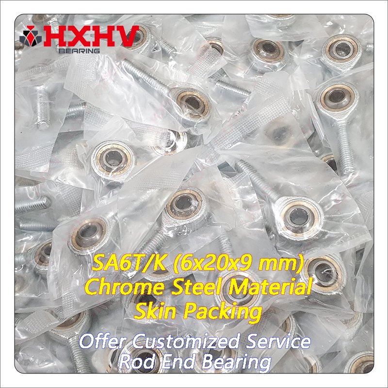SA6T/K SA6T-K Chrome Steel 6x20x9 mm HXHV Rod End Bearing