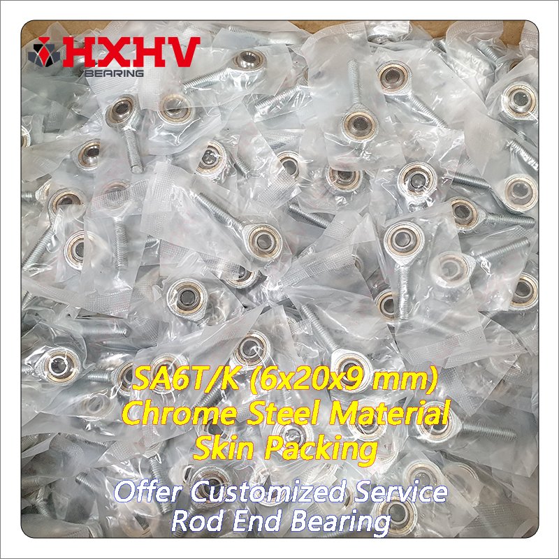 SA6T/K SA6T-K Chrome Steel 6x20x9 mm HXHV Rod End Bearing