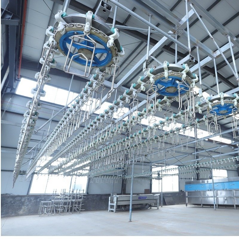Automatic Mobile Compact Chicken Slaughtering Line 300-1000 Chickens Slaughterhouse Equipment