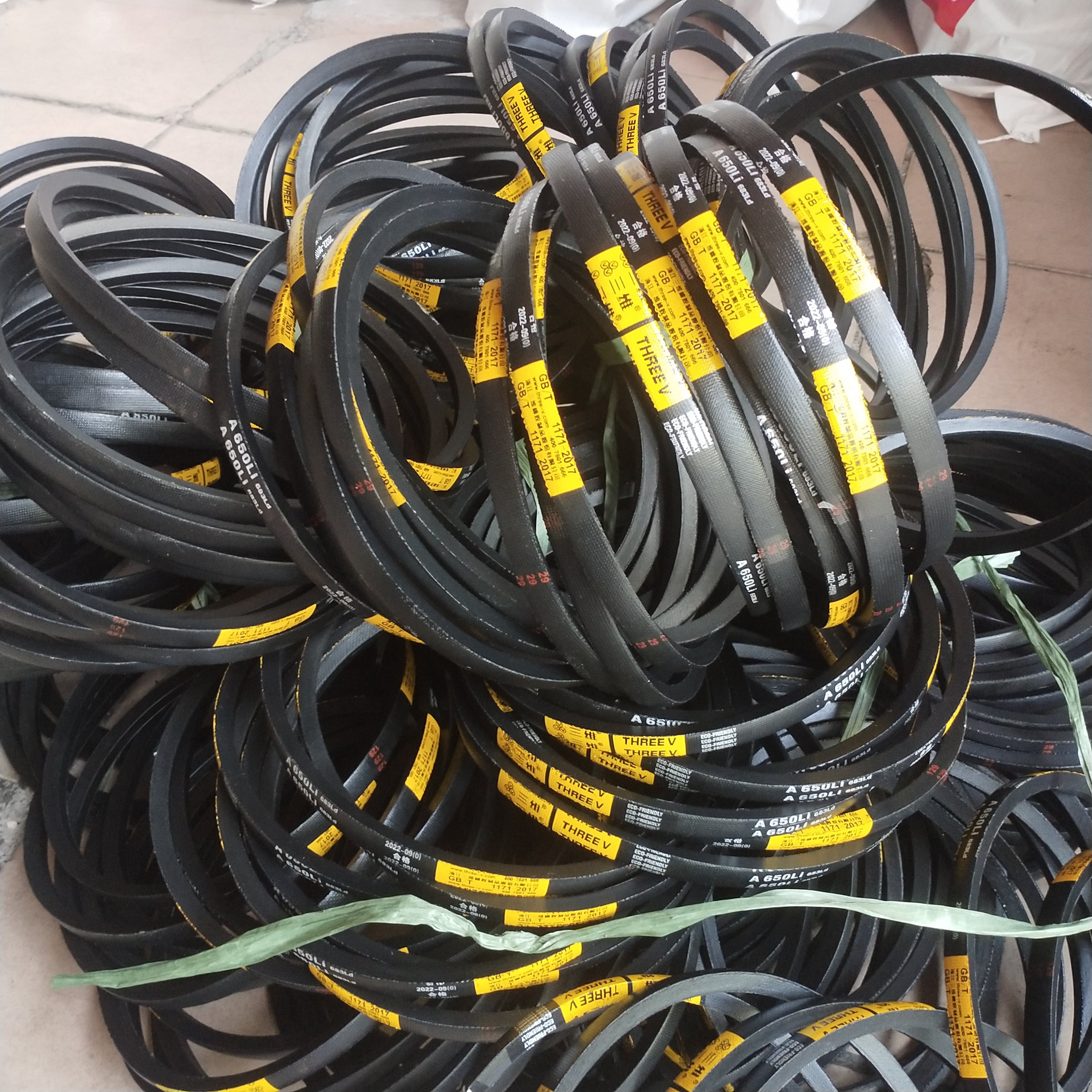 Classical V-belt Type A Wrapped V Belts Industrial Rubber Belt