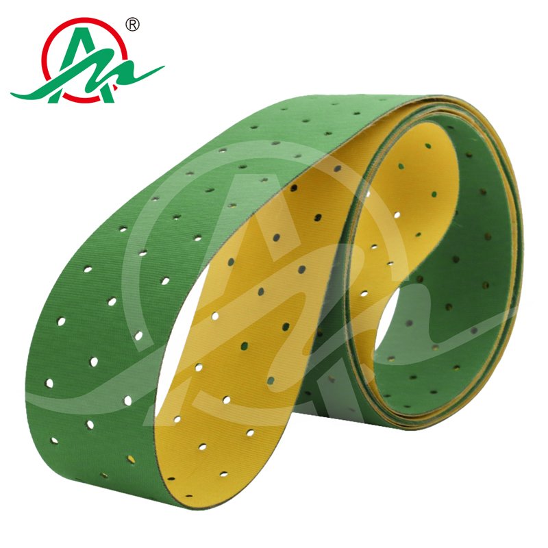 AIMAI brand wholesale price yellow and green endless flat belt or flat drive belt