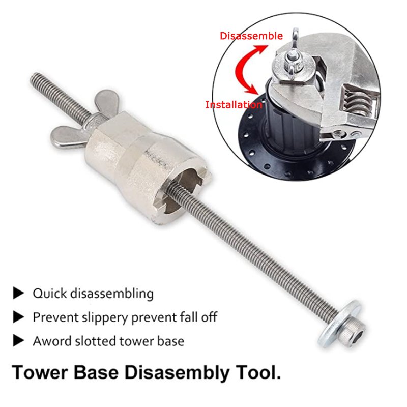 Bike Hub Disassembly Tool Stainless Steel Bicycle Cassette Body Remove Install Tool Durable Bicycle Freehub Body Remove Tool