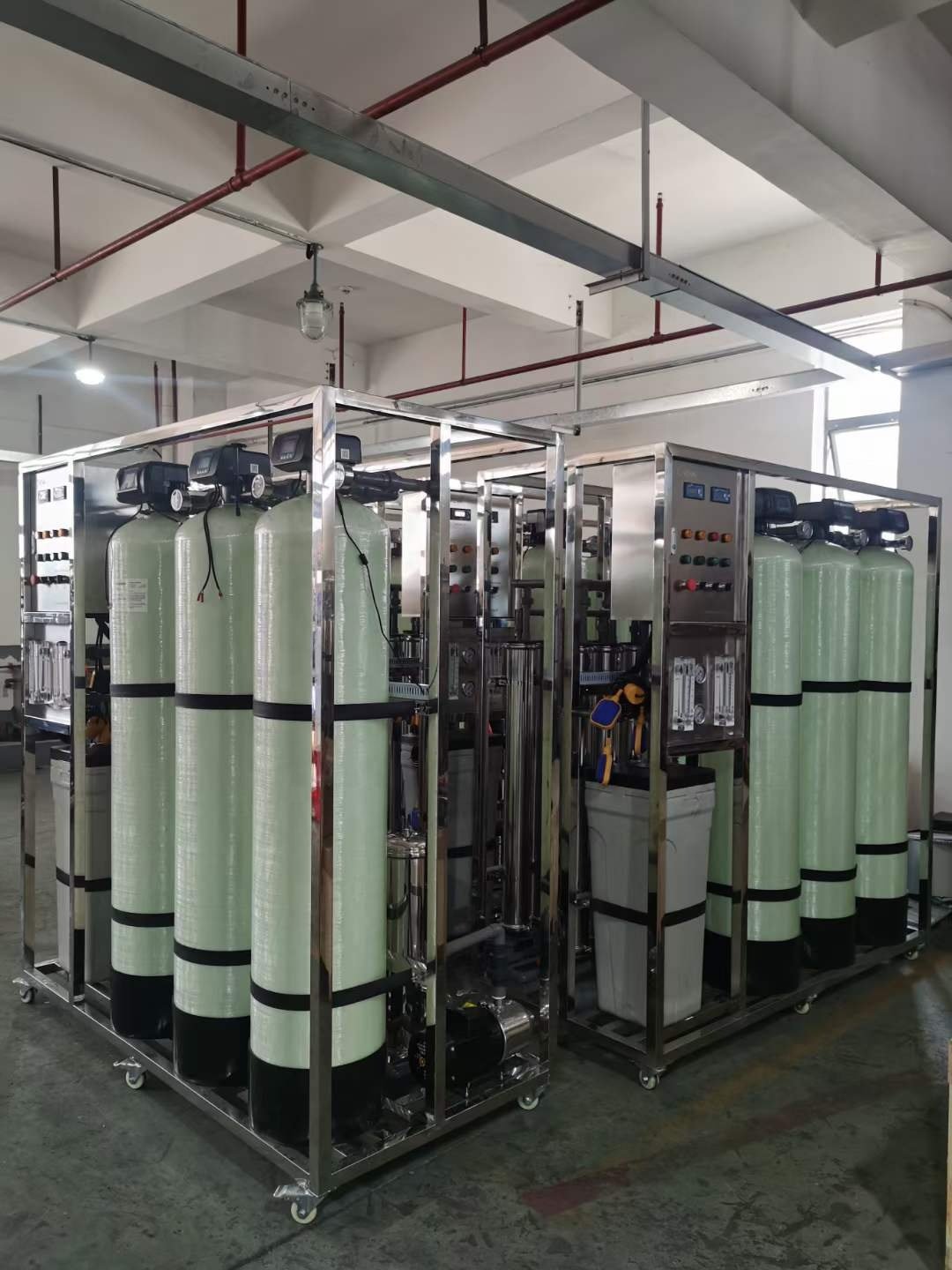 1000LPH Commercial Reverse Osmosis (RO) Water Purification Machine 1000LPH RO Machine Water Softeners Desalination From Ground