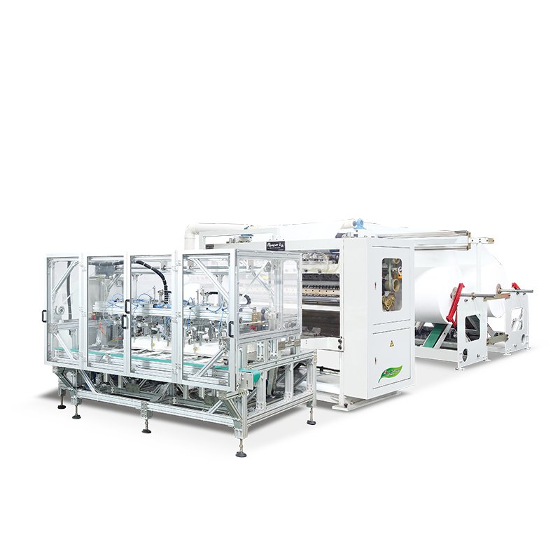 Automatic Sanitary Napkin Pad Making Machine v Fold Tissue Production Line Semi Auto Toilet Paper Production Line