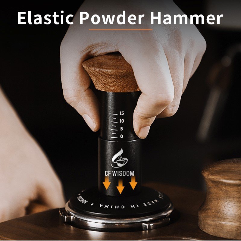 Stainless Steel 51/58mm coffee tools utensils accessories tamper Barista Handle Adjustable Depth Head Coffee Calibrated Tamper