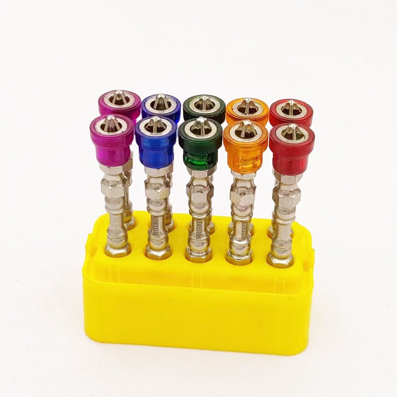 Screwdriver Bits 65mm Calibre Phillips Strong Magnet Driver Steel Double Head Hex Shank With Magnetizer Ring