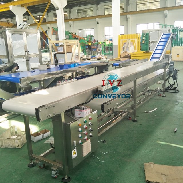 IVZ PVC Belt Conveyor For Biscuit Transmission