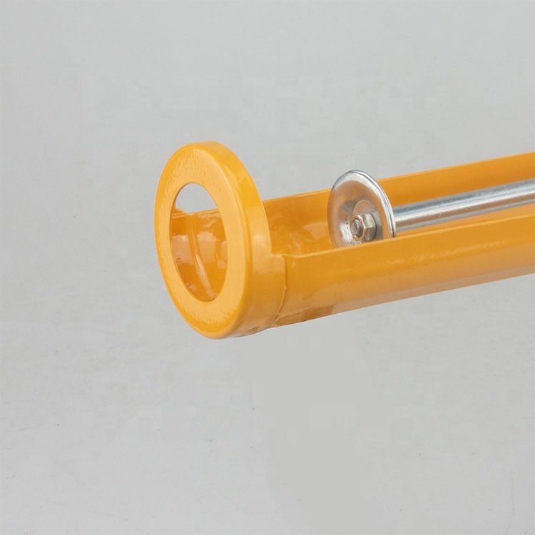 Yellow Refillable Mortar Power Barrel 600ml Plastic Tube Sausage Air Caulking Gun