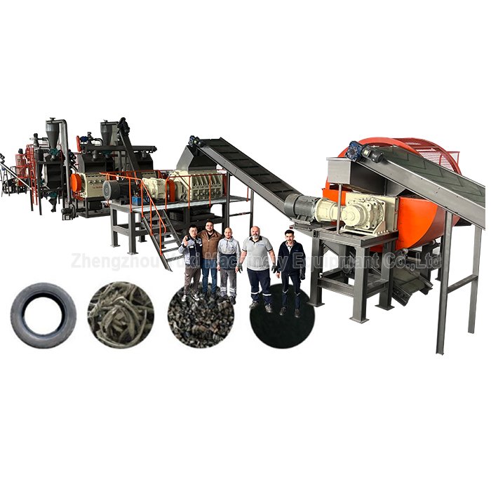 5 Ton Fully Automatic Waste Rubber Recycle /used Tyre Recycling Plant/ Waste Tire Recycling to Rubber Powder