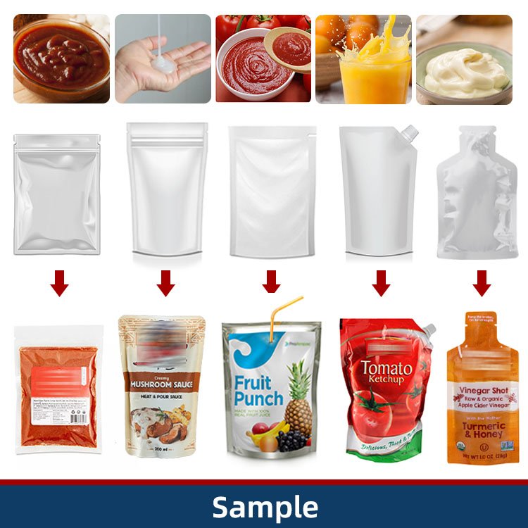 Automatic Liquid Shower Gel Doypack Packaging Machine for Stand up Pouch Body Lotion Cream Packaging Machine