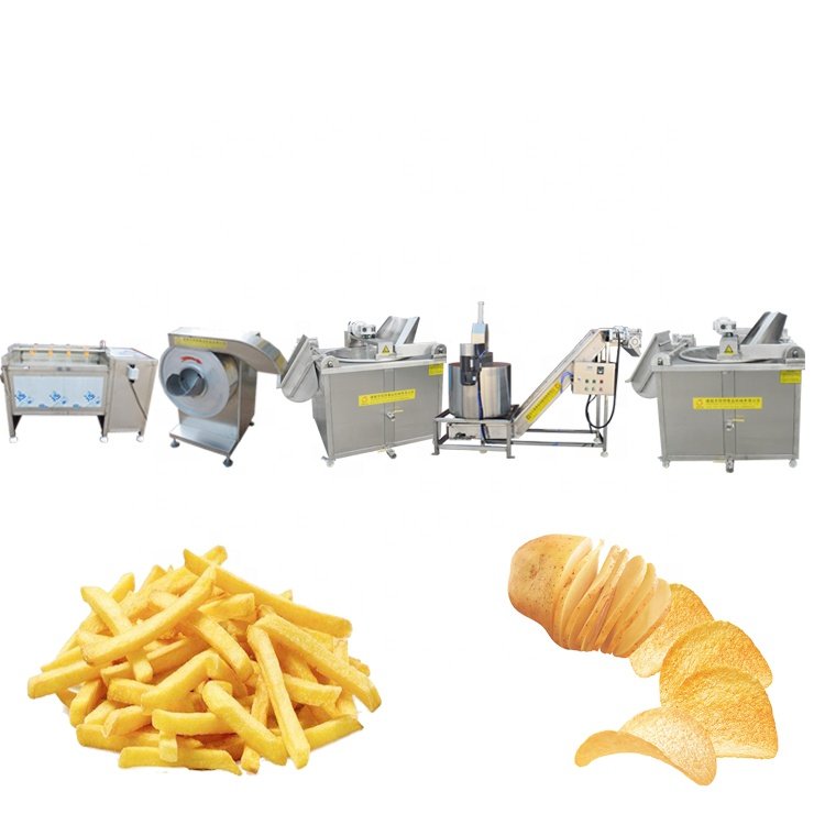 500kg/h Frozen French Fries Machinery Production Line Half French Fries Processing Equipment