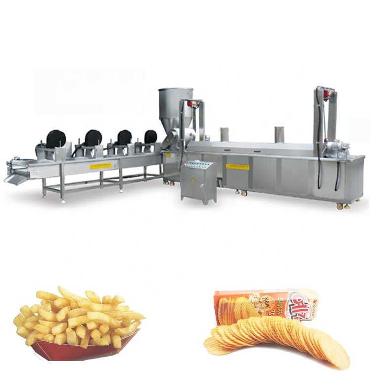 500kg/h Frozen French Fries Machinery Production Line Half French Fries Processing Equipment