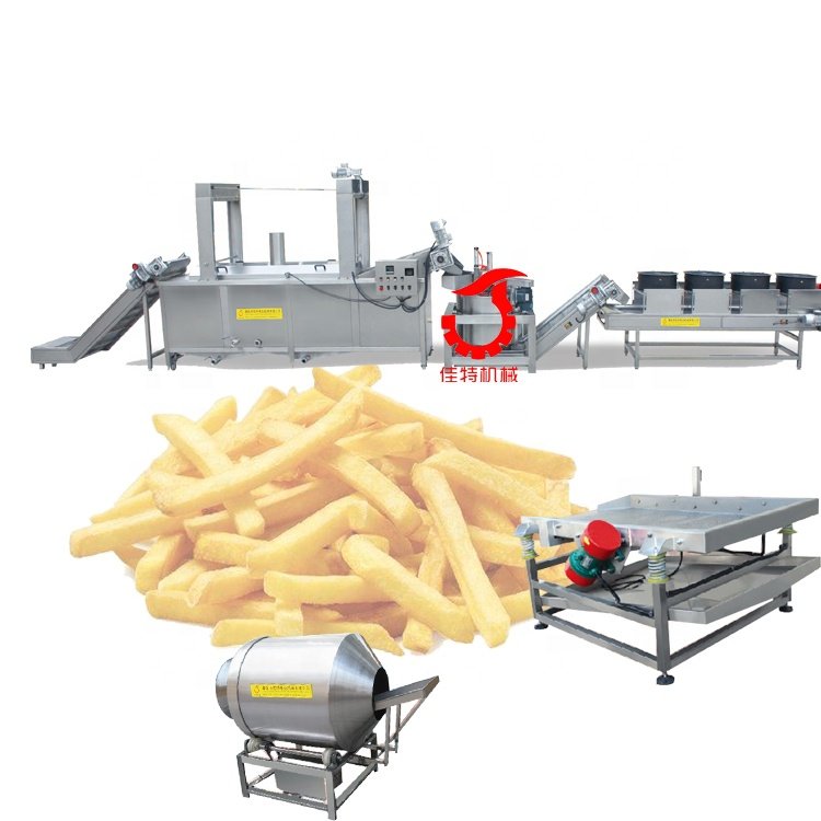 500kg/h Frozen French Fries Machinery Production Line Half French Fries Processing Equipment
