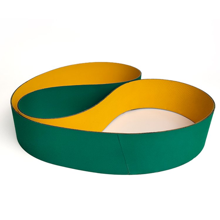 2.6mm Flat Belt Yellow And Green Polyamide Nylon Belt Endless Transmission Belt For Textile Industry