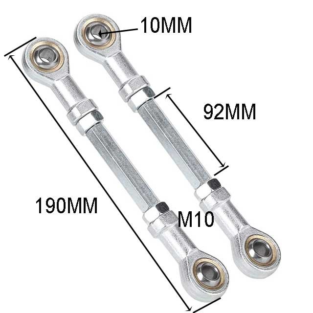 custom length adjustable shift linkage M10X150MM Ball Joint Steering Tie Rod Kit For Lawn Garden