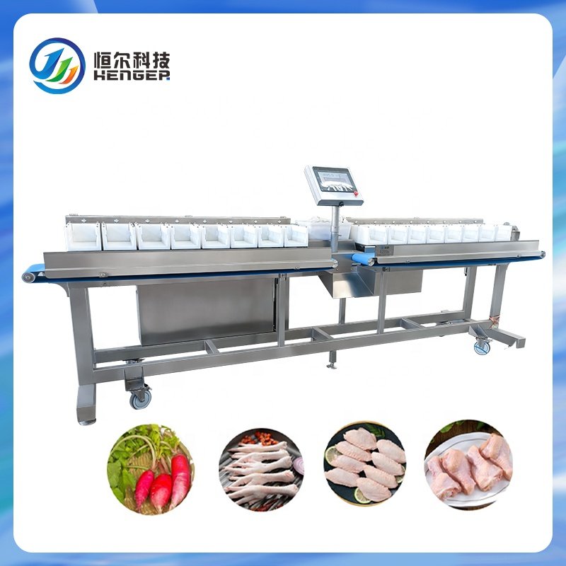 High Speed Weight Sorting Belt Conveyor System Automatic Chicken/egg/shrimp/fish Grader Sorting Machine