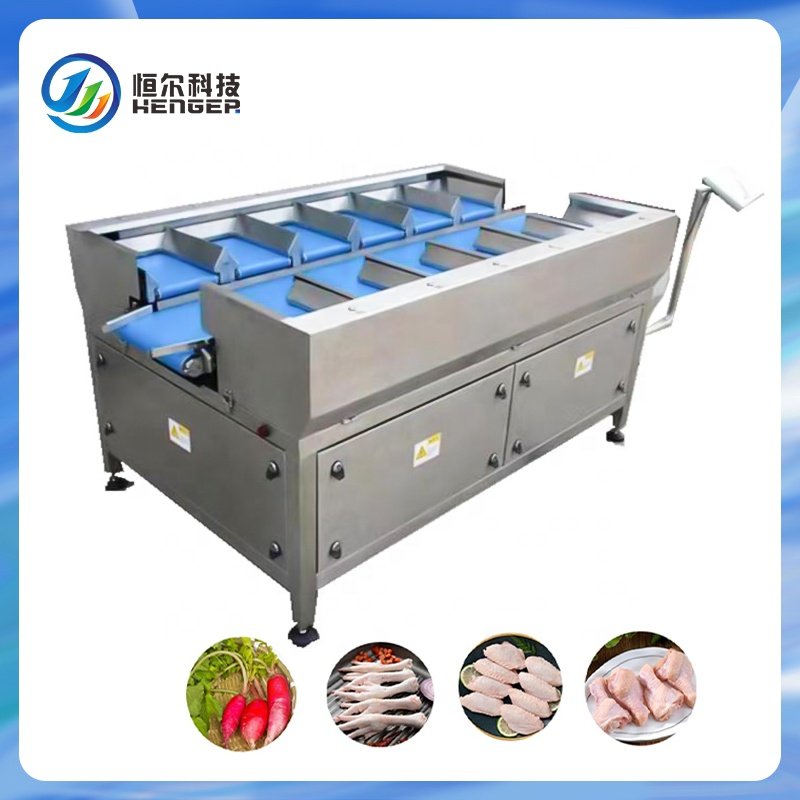 High Speed Weight Sorting Belt Conveyor System Automatic Chicken/egg/shrimp/fish Grader Sorting Machine