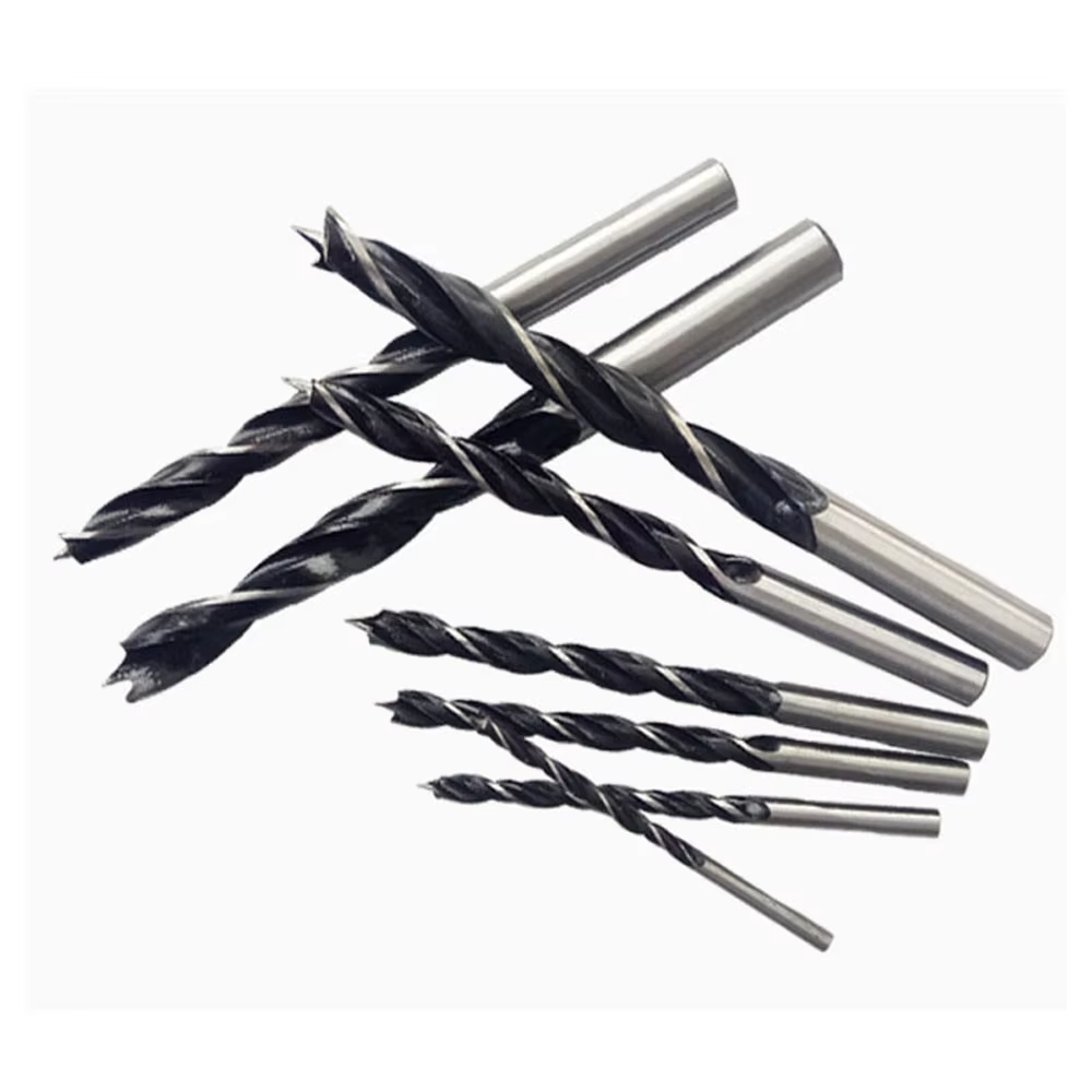 8Pcs Brad Point Drill Bits Carbon Steel Twist Wood Drill Bits Set 3-10mm for Woodworking