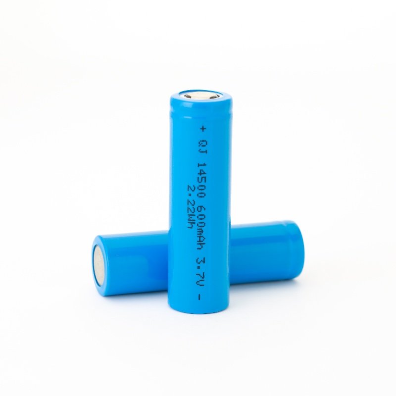 Wholesale 14500 3.7V 600mAh Recycle Cyclic Charging Rechargeable Cylindrical Digital Lithium Li-Ion Batteries Battery Cells
