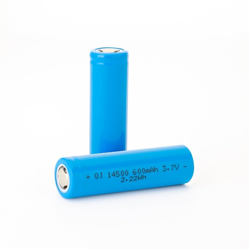 Wholesale 14500 3.7V 600mAh Recycle Cyclic Charging Rechargeable Cylindrical Digital Lithium Li-Ion Batteries Battery Cells