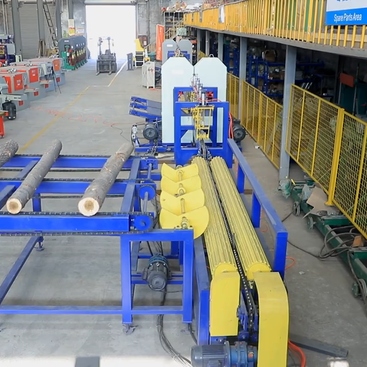 Fully Automatic Vertical Circular Straight Line Rip Saw Machine CNC Wood Cutting Table Saw Wood Working Production Line