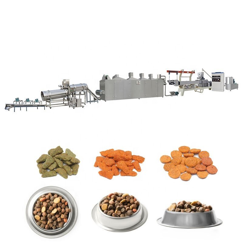 Cat Feed Pellet Processing Equipment Automatic Aquatic Feed Production Line New Design
