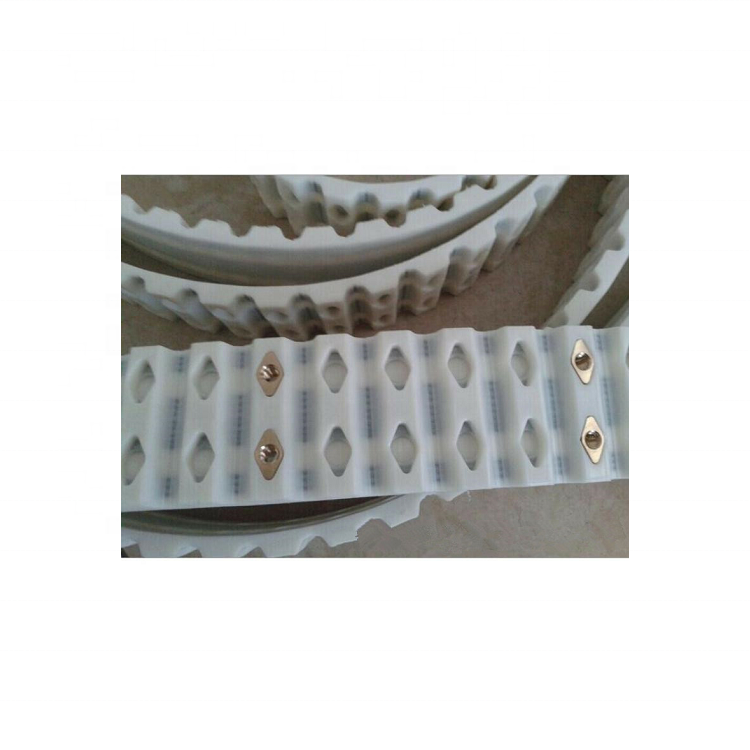 Hot Sale High Quality Special Customised Industrial OEM TPU Coated Endless Ttiming Belt HTD8M w block