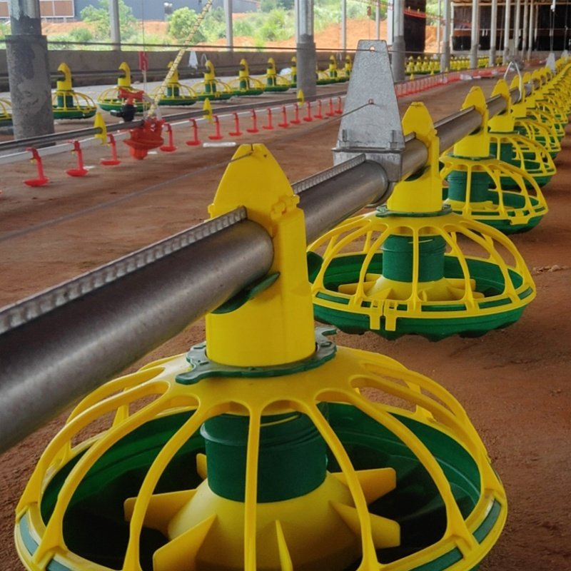 Poultry Auto Auger Feeder Pan Broiler Feeding System Chicken Feeding Water Drinking System Pan Feeding System