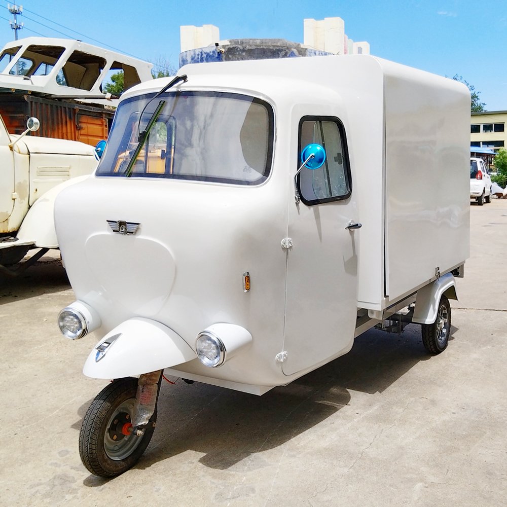 Beer Bar Hotdog Cart Piaggio Ape Electric Tricycle Food Van Cart Mobile Food Truck for Sale Europe